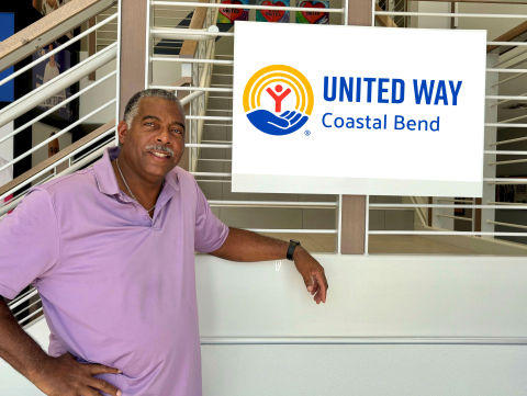 Danny "DJ" Jackson with updated United Way of the Coastal Bend logo 